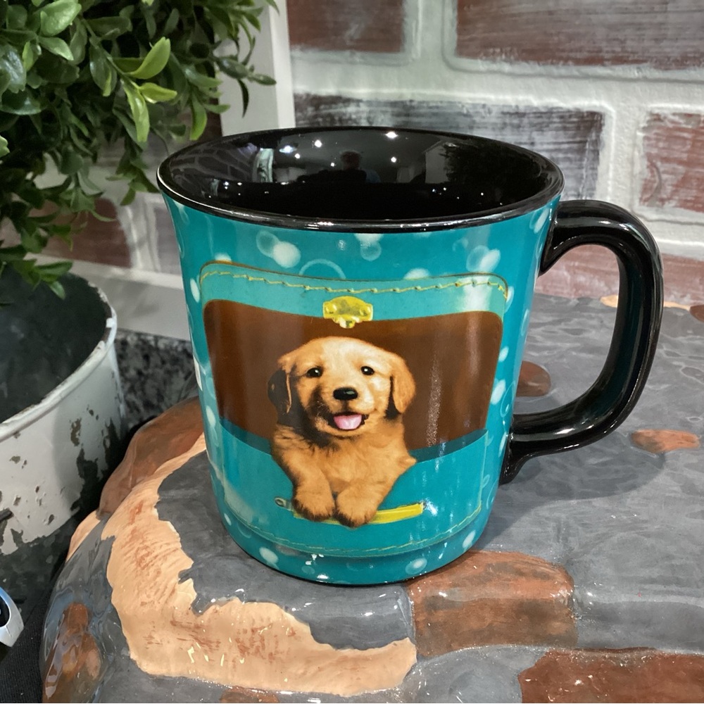 🔵 2/$10 - Keith Kimberlin Puppy Dog Coffee Mug Cup - Very gently used condition